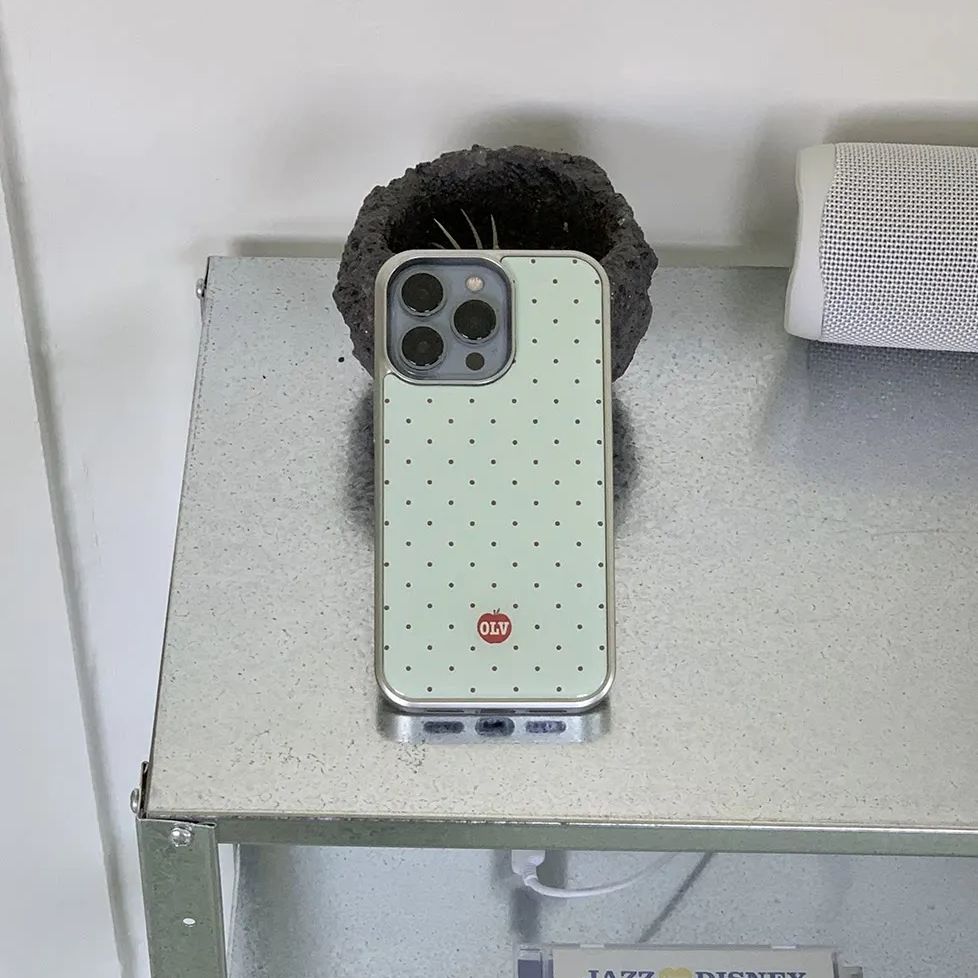 Cute Anime Case - Korean Ins High-end Cartoon Apple Polka