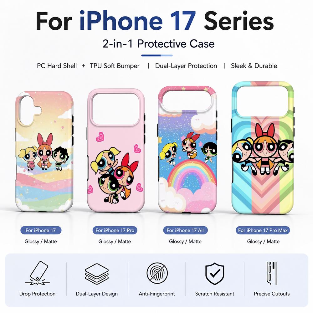 Phone Cases Cool Girl - Anime P-Powerpuff Girls Phone Case Film
