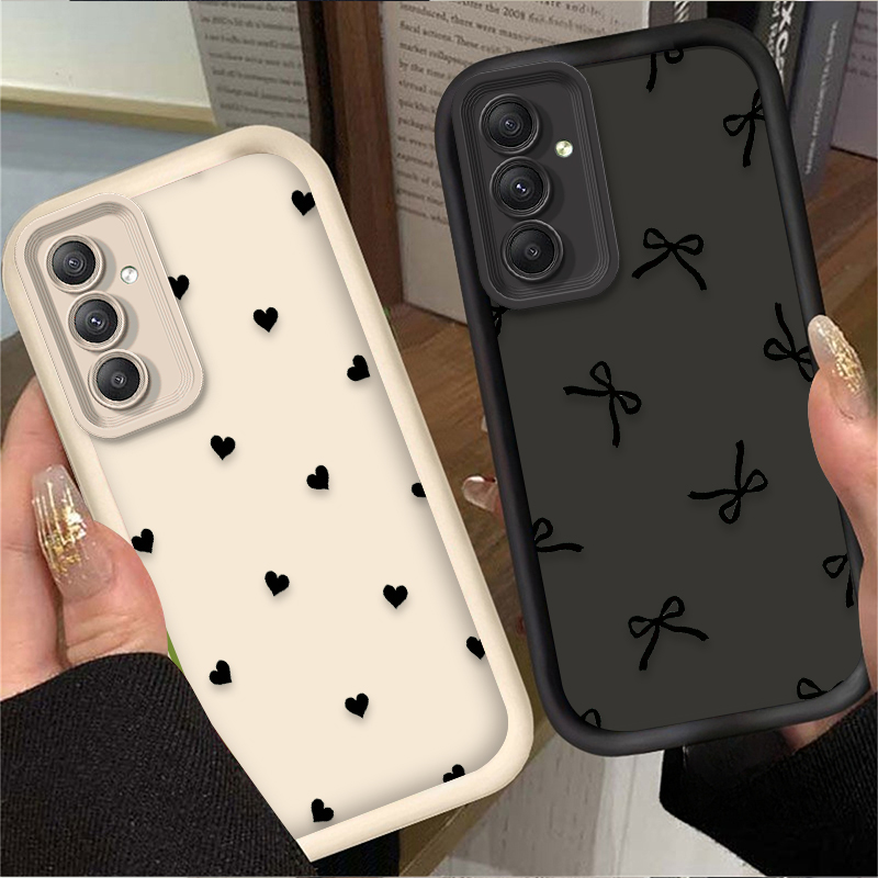 Black Love Heart Bowknot Case  - Phone Cases For Samsung review and price