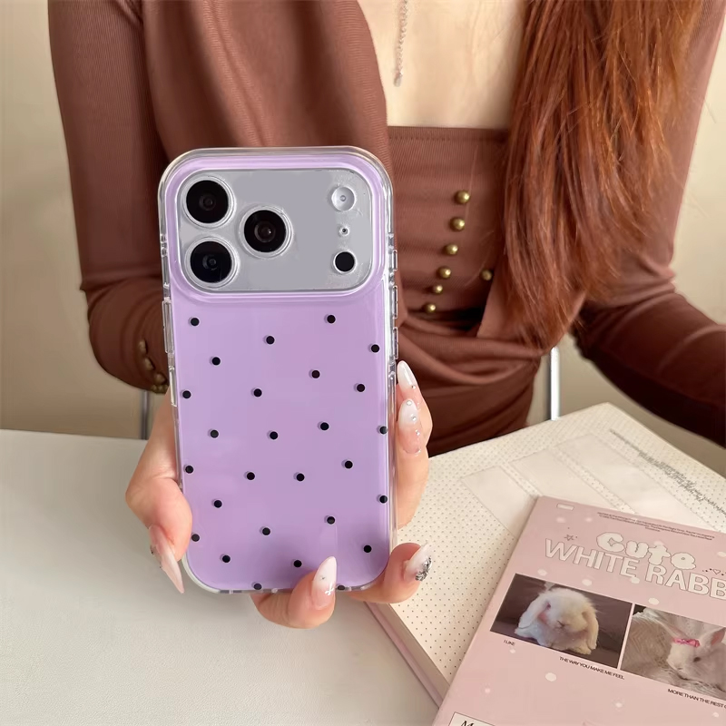 Korean Ins Girl Simple Purple  - Cute Anime Case review and price