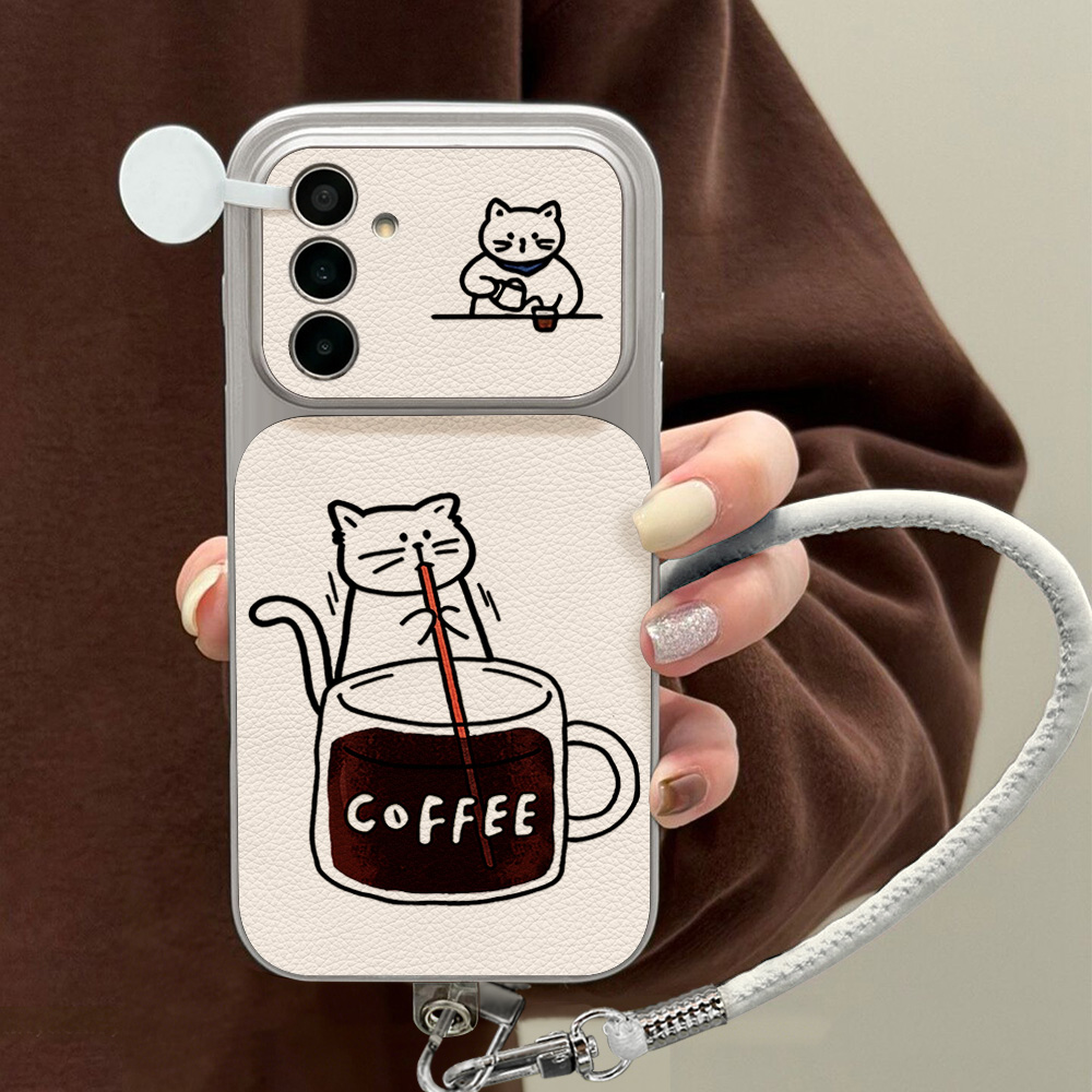 Coffee Cute Cat Phone Case For - Phone Cases A14 Samsung review and price