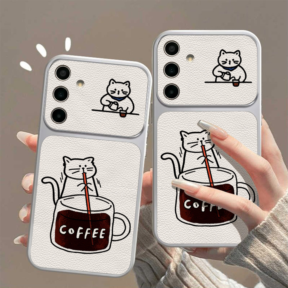 Coffee Cute Cat Phone Case For - Phone Cases A14 Samsung review and price