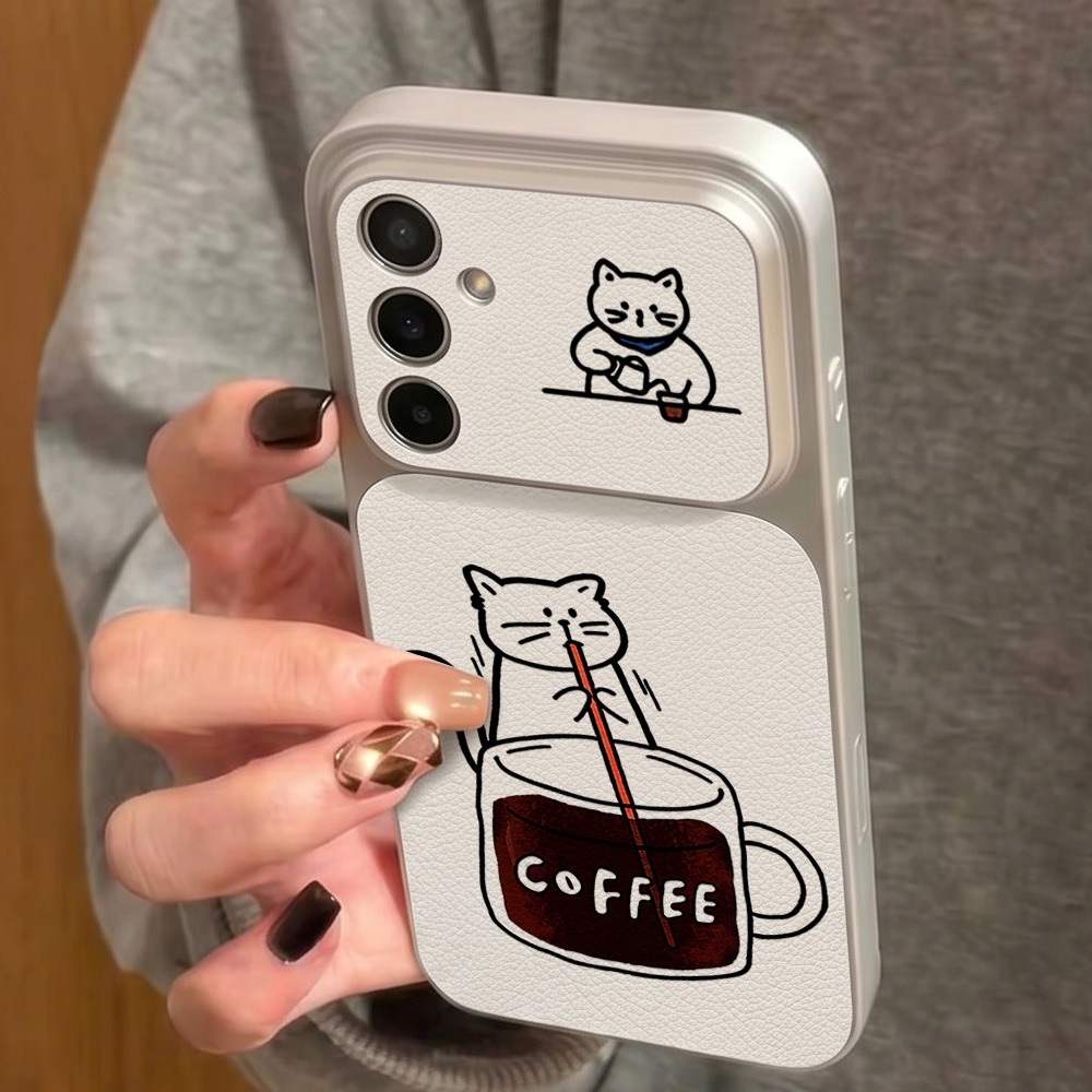 Coffee Cute Cat Phone Case For - Phone Cases A14 Samsung review and price
