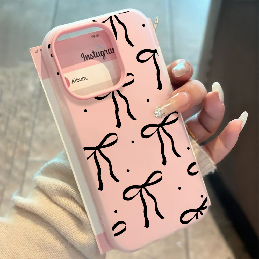 INS Big Black Bow Pattern SIli - Phone Cases Xiaomi 14T review and price