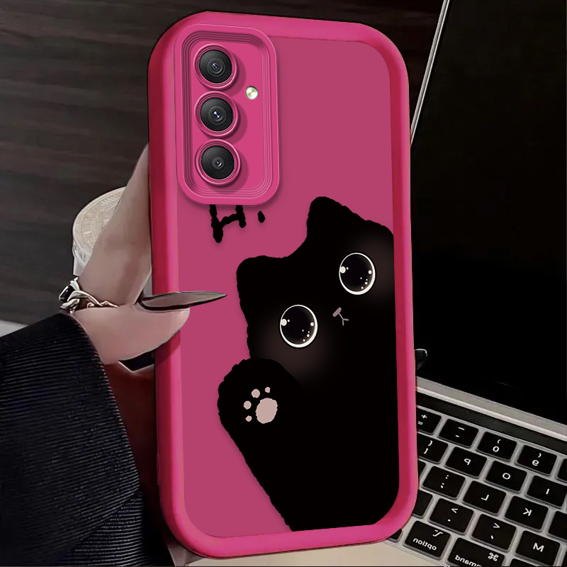 Lovely Big Eyed Cat Phone Case - Phone Cases A14 Samsung review and price