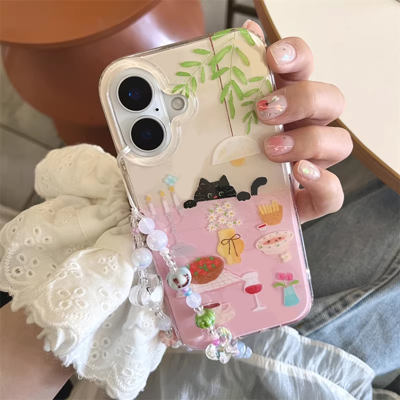 Ins Girl Cute Dining Table Lit - Cute Anime Case review and price