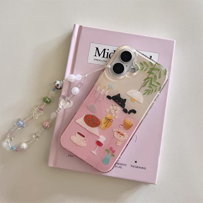 Ins Girl Cute Dining Table Lit - Cute Anime Case review and price