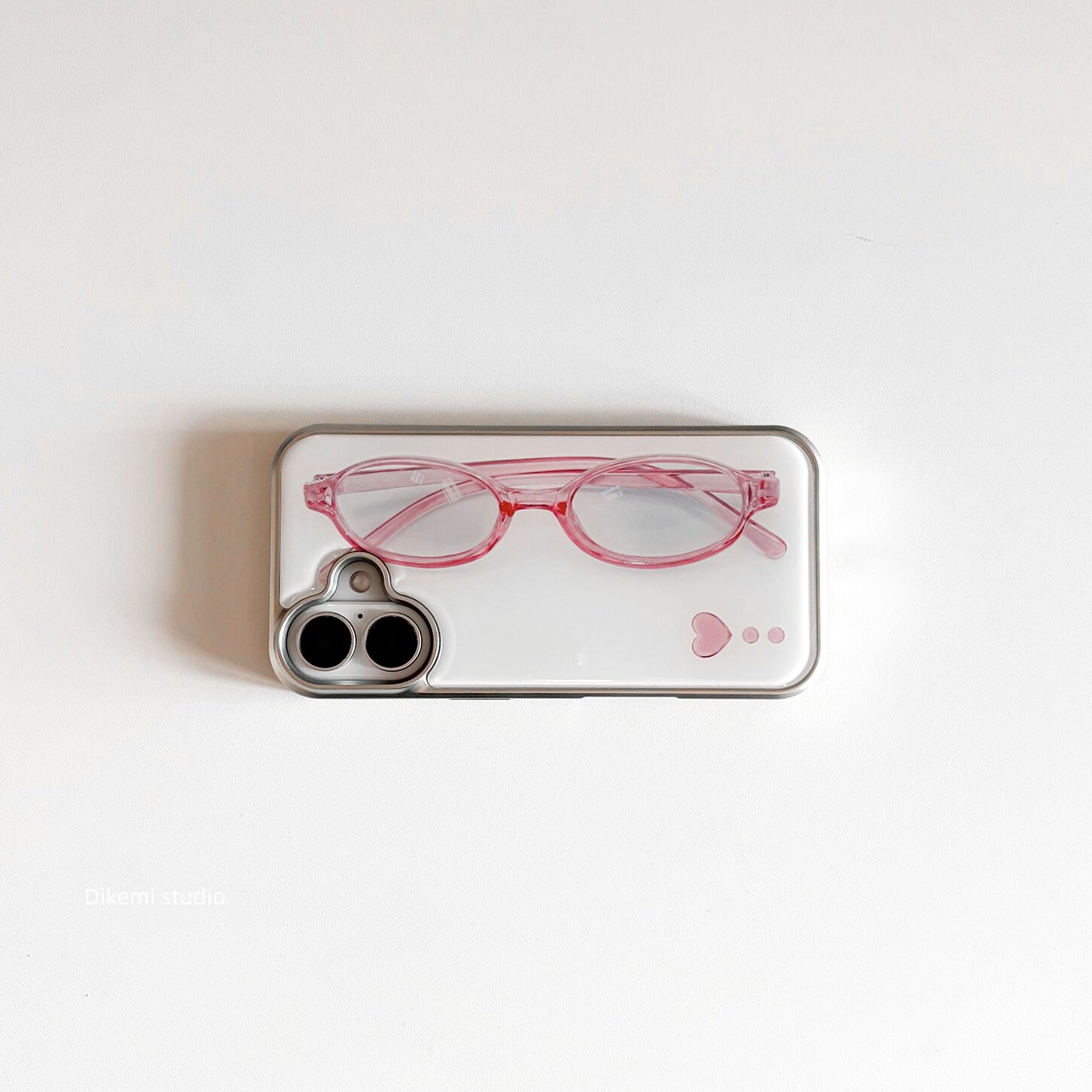 Korean ins Girl Heart Pink Gla - Phone Cases Cool Girl review and price