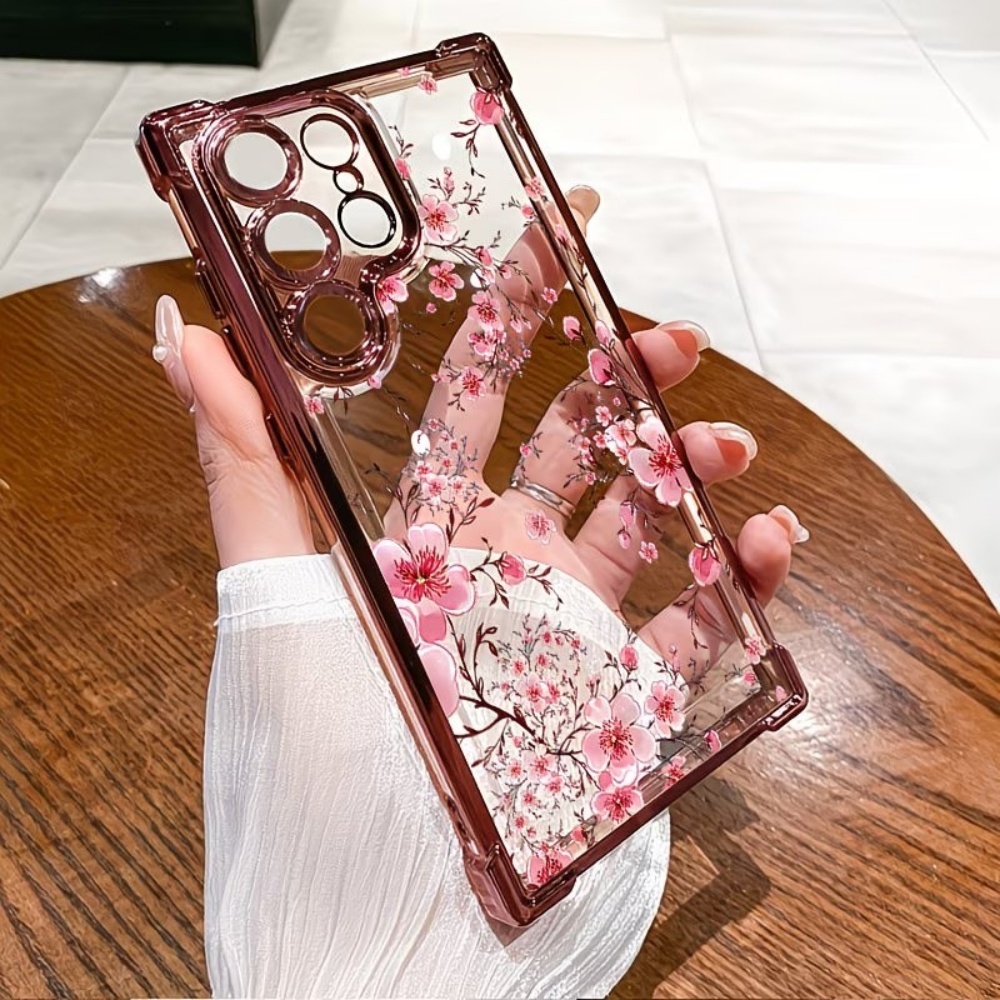 Cherry Blossom Electroplated F - Phone Cases Samsung S25 Fe review and price
