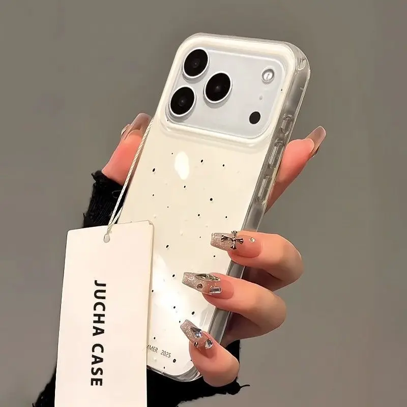 Korean INS Splashing Ink Polka - Cute Anime Case review and price