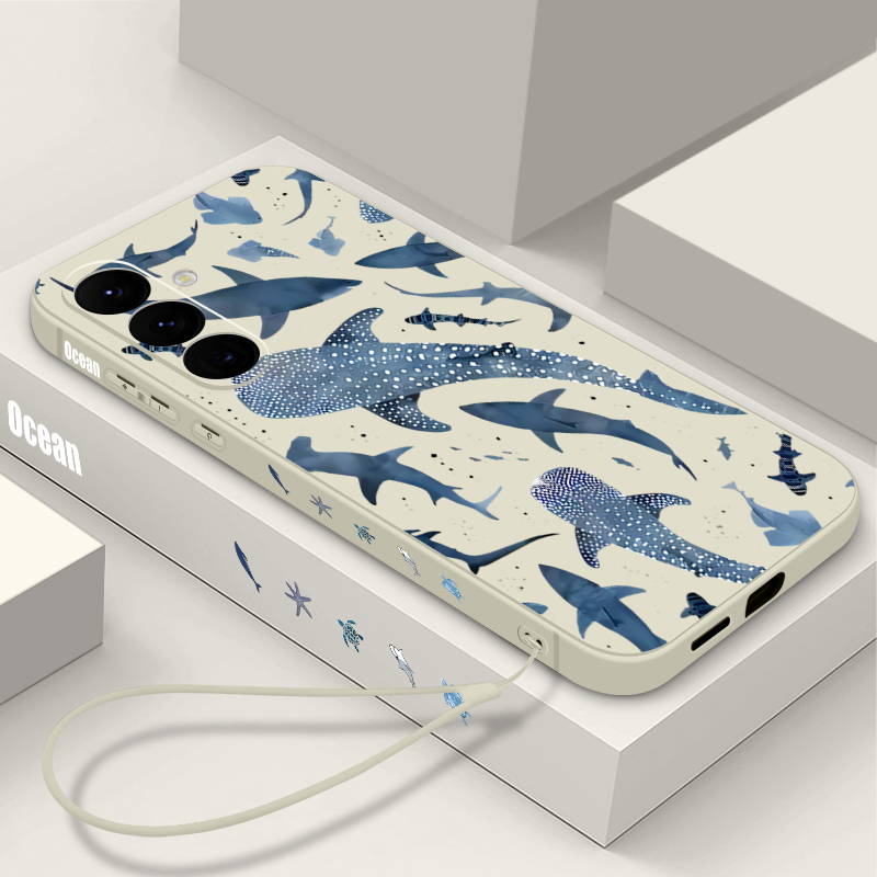Whale Pattern Lanyard Case For - Phone Cases A14 Samsung review and price