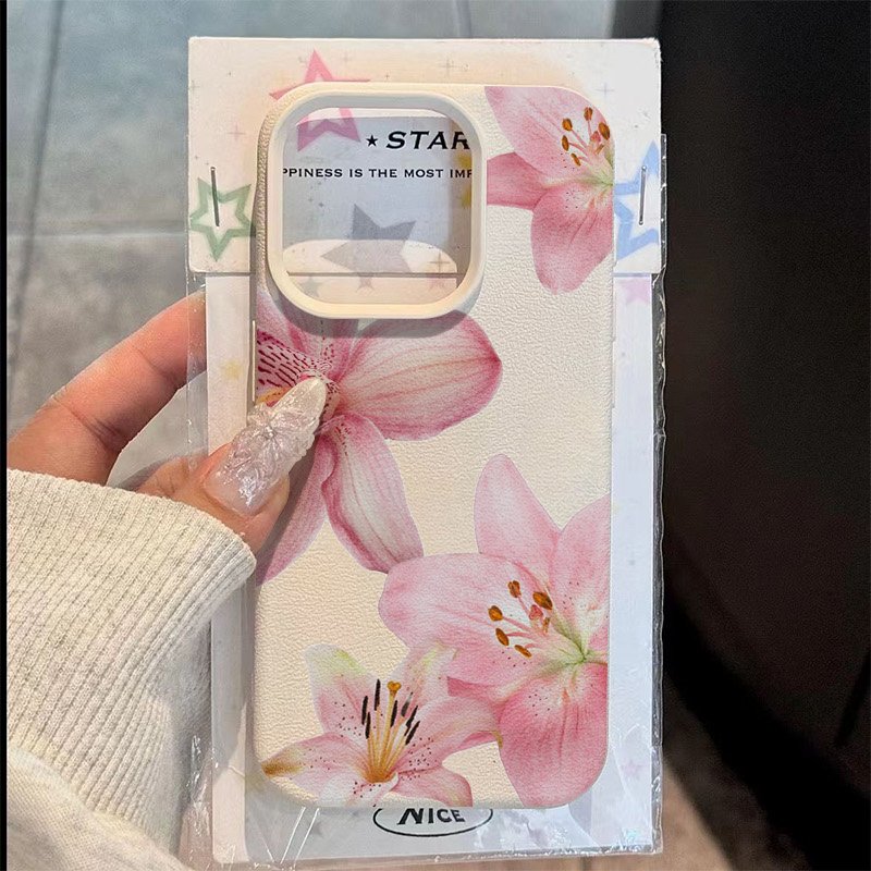 Pink Lily Lychee Texture Phone - Phone Cases Samsung S25 Fe review and price