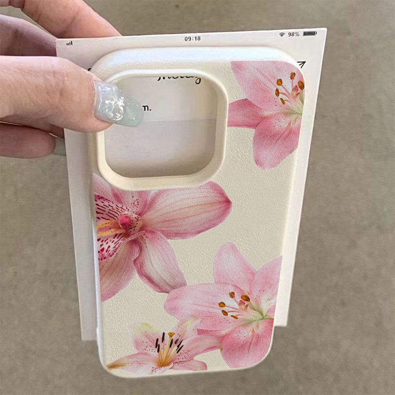 Pink Lily Lychee Texture Phone - Phone Cases Samsung S25 Fe review and price