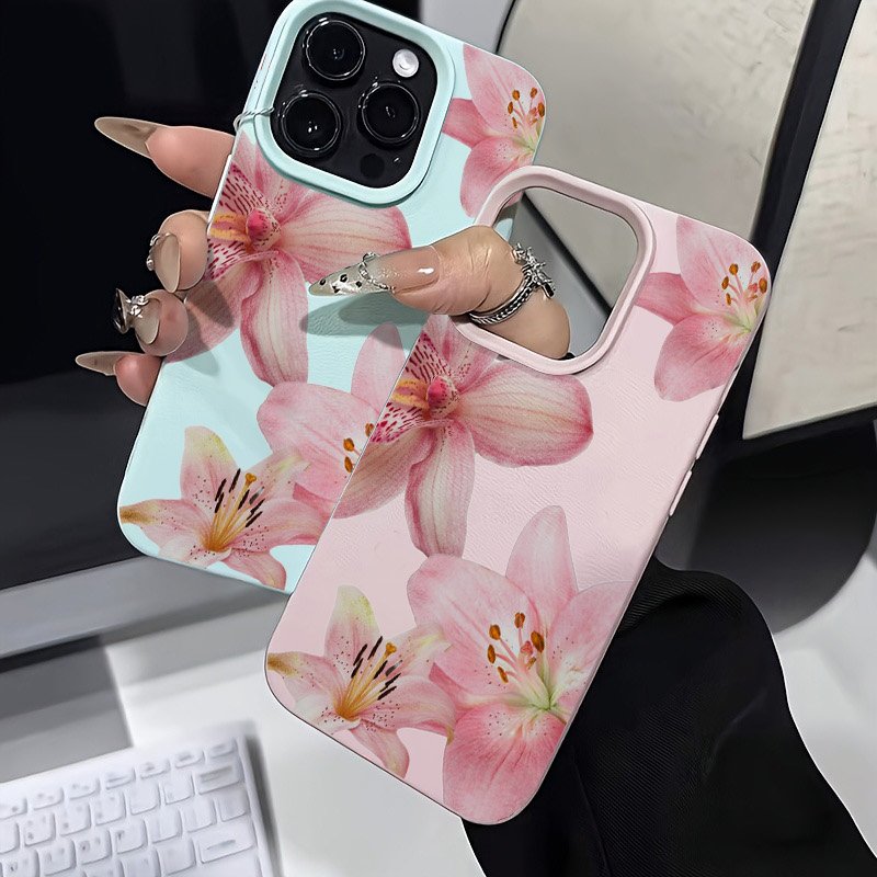 Pink Lily Lychee Texture Phone - Phone Cases Samsung S25 Fe review and price