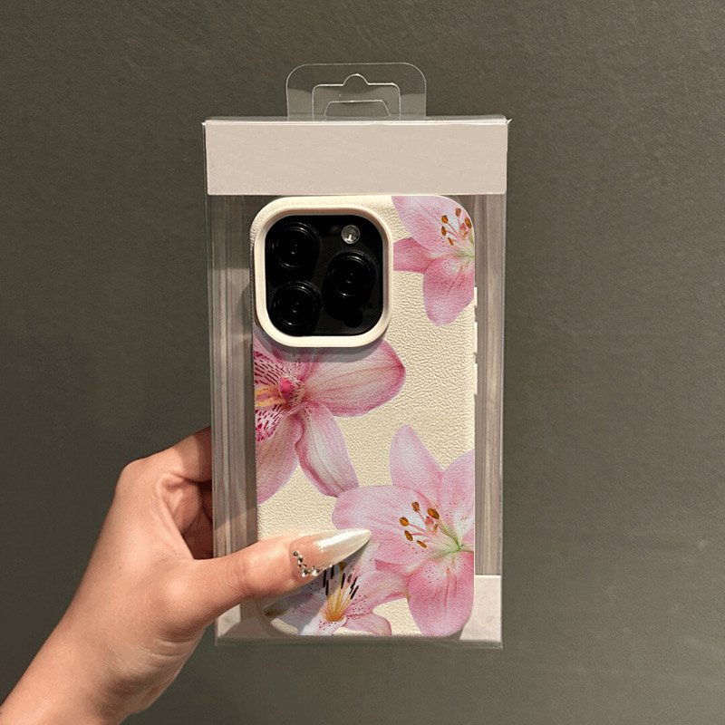 Pink Lily Lychee Texture Phone - Phone Cases Samsung S25 Fe review and price