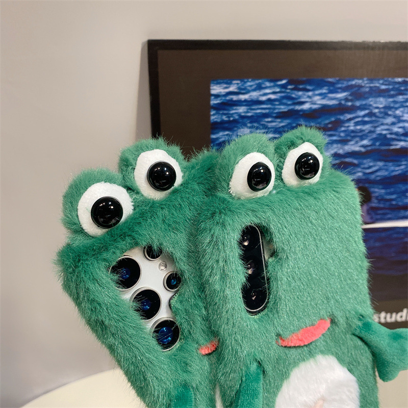 Plush Frog Phone Case, Cute Gr - Phone Cases For Samsung review and price